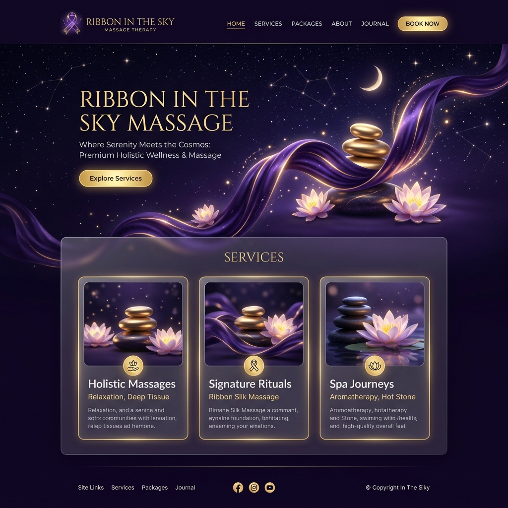 Ribbon in the sky massage